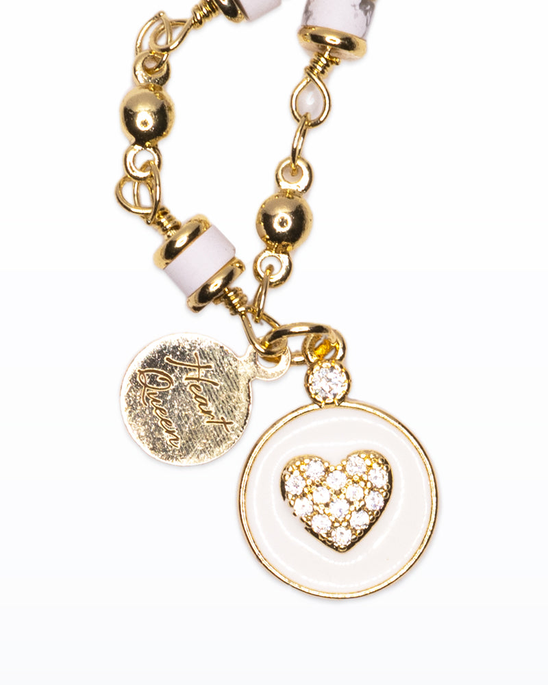Collana Sweet Glow – Cuori, Aulite & Luce Dorata